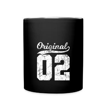 02 Original 22 Ans Homme Femme Anniversaire - Mug uni - noir - Devant