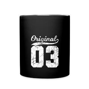 03 Original 21 Years Man Wife Birthday - Full Colour Mug - black - Front