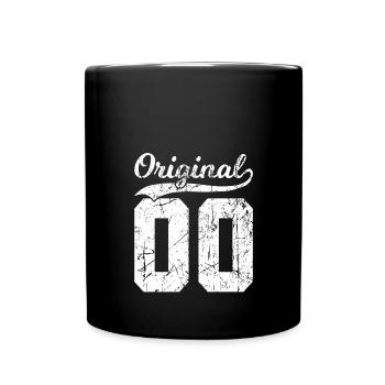 00 Original 24 Jahren Mann Frau Geburtstag - Tasse einfarbig - Schwarz - Vorne