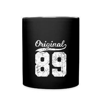 89 Original 35 Jahren Mann Frau Geburtstag - Tasse einfarbig - Schwarz - Vorne