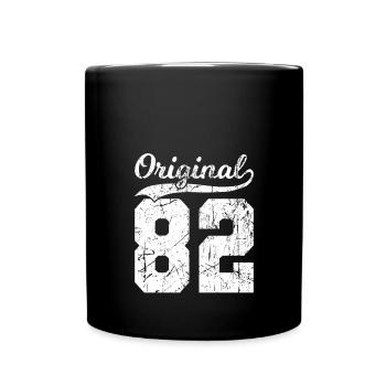 82 Original 42 Jahren Mann Frau Geburtstag - Tasse einfarbig - Schwarz - Vorne