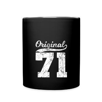71 Original 53 Jahren Mann Frau Geburtstag - Tasse einfarbig - Schwarz - Vorne