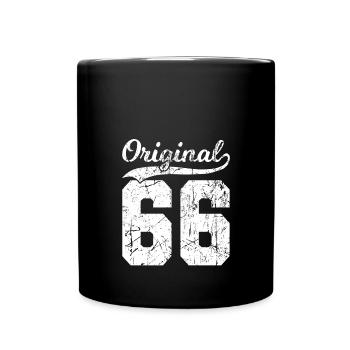 66 Original 58 Jahren Mann Frau Geburtstag - Tasse einfarbig - Schwarz - Vorne
