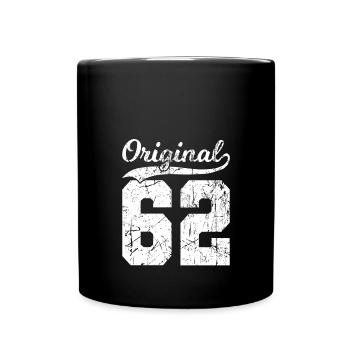 62 Original 62 Jahren Mann Frau Geburtstag - Tasse einfarbig - Schwarz - Vorne