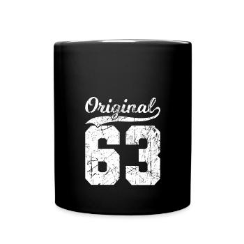 63 Original 61 Ans Homme Femme Anniversaire - Mug uni - noir - Devant
