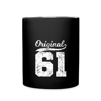 61 Original 63 Ans Homme Femme Anniversaire - Mug uni - noir - Devant