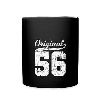 56 Original 68 Jahren Mann Frau Geburtstag - Tasse einfarbig - Schwarz - Vorne