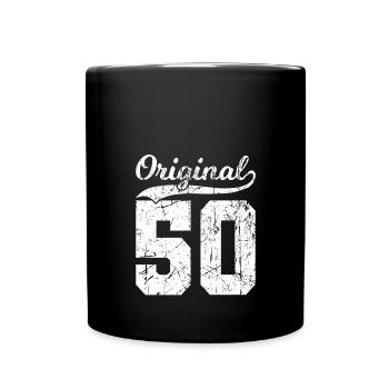 50 Original 74 Years Man Wife Birthday - Full Colour Mug - black - Front