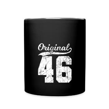 46 Original 78 Ans Mari Femme Anniversaire - Mug uni - noir - Devant