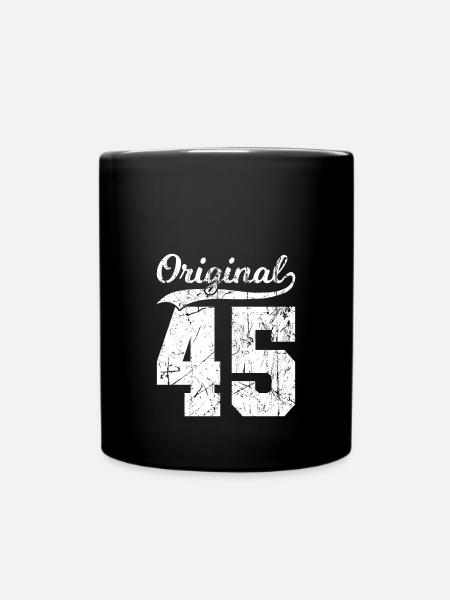 45 Original 79 Ans Homme Femme Anniversaire - Mug uni - noir