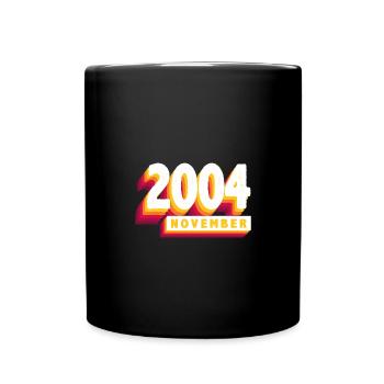 Novembre 2004 19 Ans Homme Femme Anniversaire - Mug uni - noir - Devant