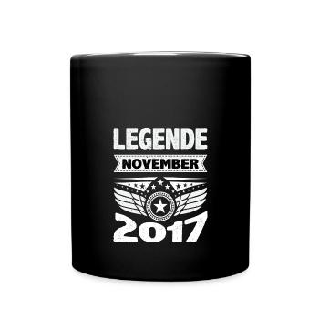 November 2017 Legend for 6 years man woman - Full Colour Mug - black - Front