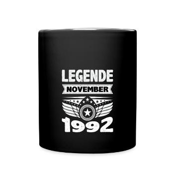 November 1992 Legend for 31 years man woman - Full Colour Mug - black - Front