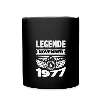 November 1977 Legend for 46 years man woman - Full Colour Mug - black - Front