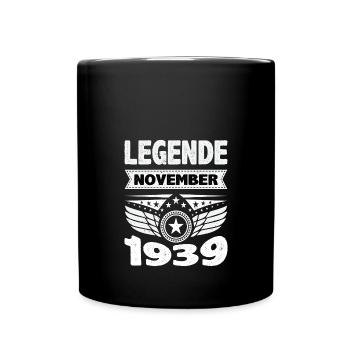 November 1939 Legend for 84 years man woman - Full Colour Mug - black - Front