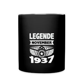 November 1937 Legend for 86 years man woman - Full Colour Mug - black - Front