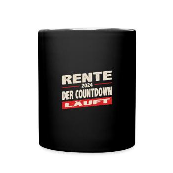 Pension 2024 Countdown is on Red Lines - Full Colour Mug - black - Front