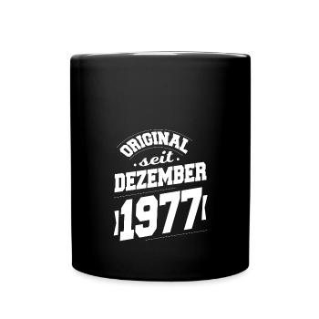 December 1977 Original for 46 years man woman - Full Colour Mug - black - Front