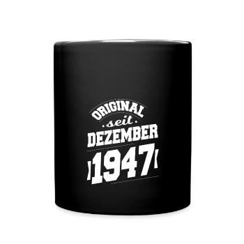 Décembre 1947 Original pour 76 ans homme femme - Mug uni - noir - Devant