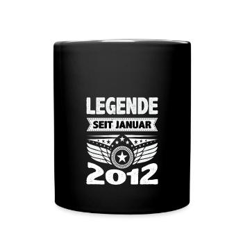 January 2012 Legend for 12 years man woman - Full Colour Mug - black - Front