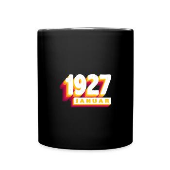 Janvier 1927 0 97 ans Homme Femme Anniversaire - Mug uni - noir - Devant