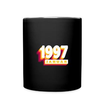 January 1997 0 27 years Man Woman Birthday - Full Colour Mug - black - Front