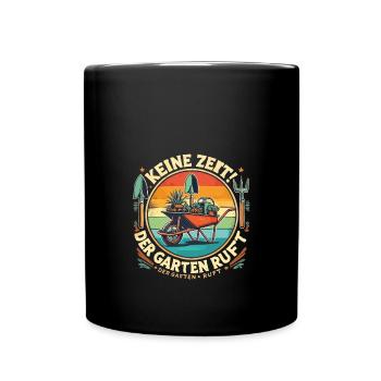 Funny Gardening Clothing – Humorous Fashion - Full Colour Mug - black - Front