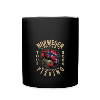 Norwegen Frøya Fishing Tour 2025 - Tasse einfarbig - Schwarz - Vorne