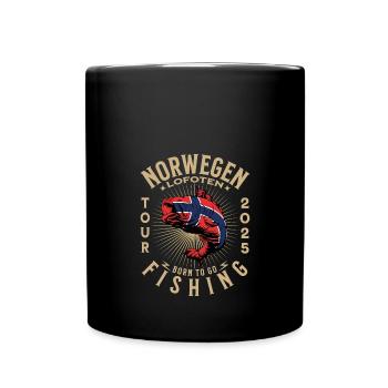 Norway Lofoten Fishing Tour 2025 - Full Colour Mug - black - Front