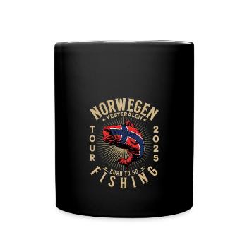 Norwegen Vesterålen Fishing Tour 2025 - Tasse einfarbig - Schwarz - Vorne