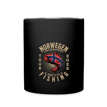 Ålesund Fishing Trip 2026 - Full Colour Mug - black - Front