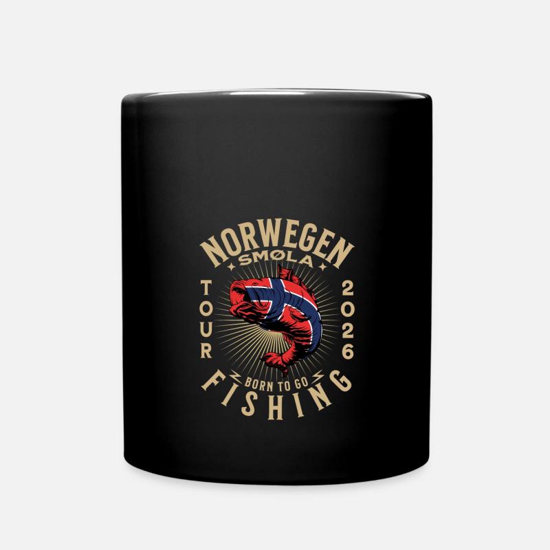 Smøla Angeln 2026 - Tasse einfarbig - Schwarz