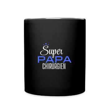 Super Papa Chirurg - Tasse einfarbig - Schwarz - Vorne
