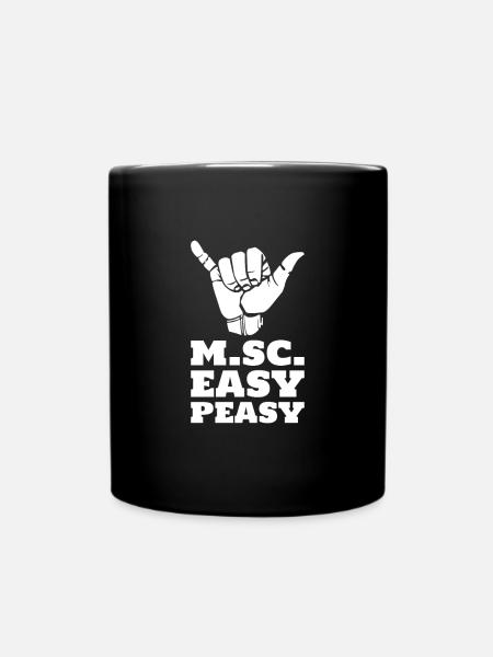 Master of Science Studienabschluss Abschluss Feier - Tasse einfarbig - Schwarz