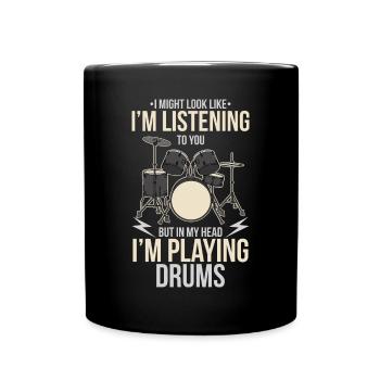 batterie - Mug uni - noir - Devant