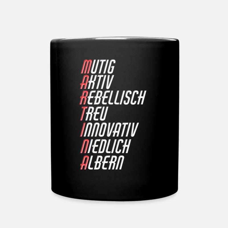 Martina - Tasse einfarbig - Schwarz