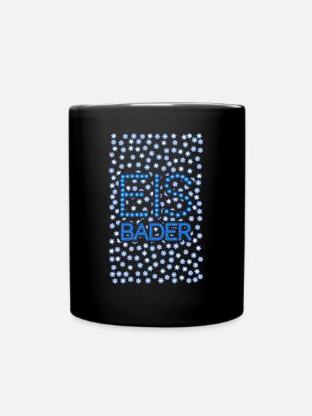 Eisbader - Tasse einfarbig - Schwarz