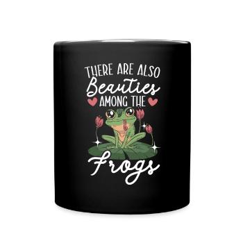 There are also beauties among the frogs Froggy - Full Colour Mug - black - Front