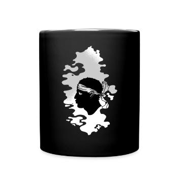 Korsika Flagge Korsika Fahne Corsica Korsischen - Tasse einfarbig - Schwarz - Vorne
