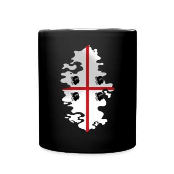 Sardinien Flagge Sardische Fahne Sardegna Fahne - Tasse einfarbig - Schwarz - Vorne