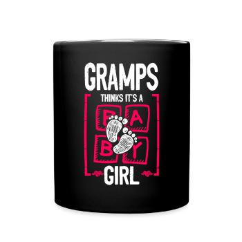 Gramps pense que c’est une fille Genre Révéler Drôle - Mug uni - noir - Devant