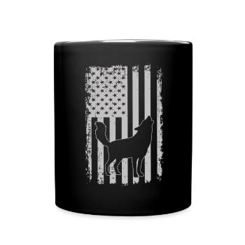 Conception de chasseur de coyote pour la chasse au coyote - Mug uni - noir - Devant