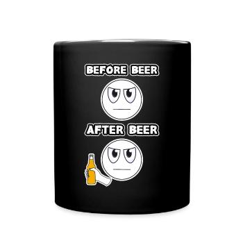 Funny Beer Shirt - Full Colour Mug - black - Front