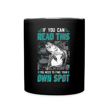 If you can read this - Full Colour Mug - black - Front