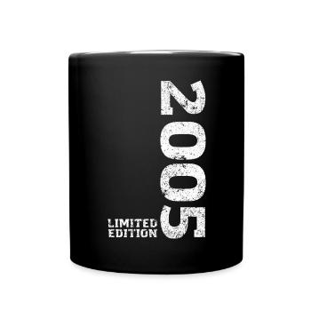 Limited Edition 2005 18. Geburtstag Geschenk - Tasse einfarbig - Schwarz - Vorne