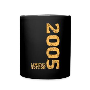 Limited Edition 2005 18. Geburtstag Geschenk - Tasse einfarbig - Schwarz - Vorne