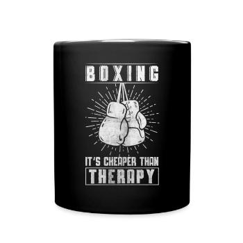 Boxe Humour Hommes Arts Martiaux - Mug uni - noir - Devant
