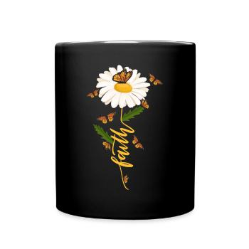 Faith Daisy Christian Jardinier - Mug uni - noir - Devant