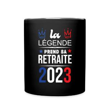 La Légende Prend Sa Retraite 2023 - Mug uni - noir - Devant