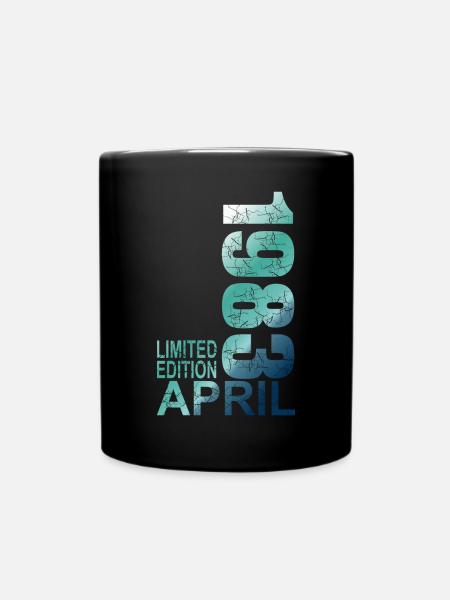 Edition Limitée 40e anniversaire 1983 Avril né - Mug uni - noir